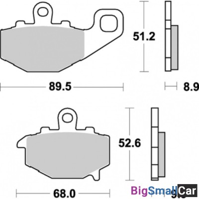 Тормозные колодки, задние Sinter / SBS 687LS