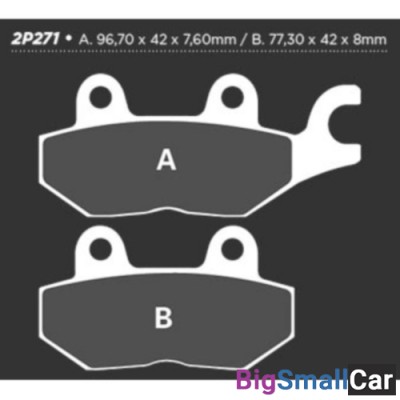 Тормозные колодки Nissin 2P-271NS