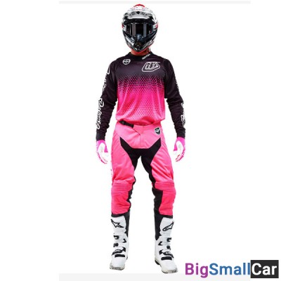 Майка кросс Troy Lee Des SeAir StarBurst L flo pink/black 302012024