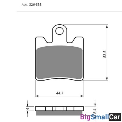 Тормозные колодки GOLDfren S33 326 19522