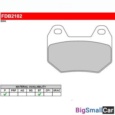 Тормозные колодки FERODO FDB2102P