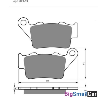 Тормозные колодки GOLDfren S33 023 19960