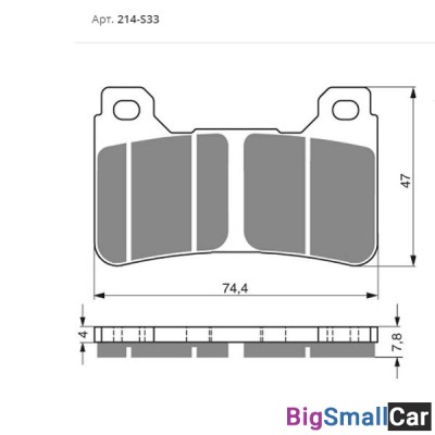 Тормозные колодки GOLDfren S33 214 19961