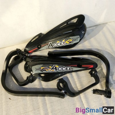 Защита руля,лопухи Accel 22mm black HGS-10