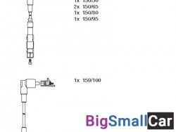 Комплект проводов зажигания MERCEDES-BENZ M103